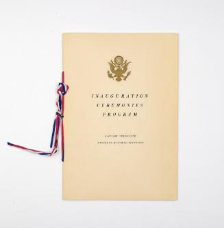 Invitation to the 1961 Presidential Inauguration: Inaugural Ceremonies Program
