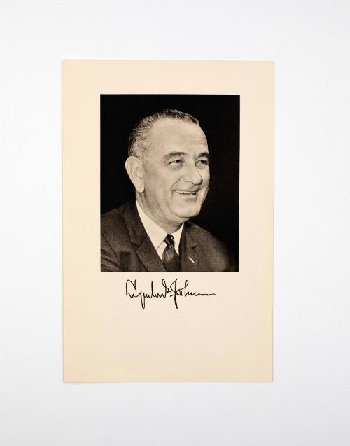 Invitation to the 1961 Presidential Inauguration: Print of Vice President Lyndon Johnson