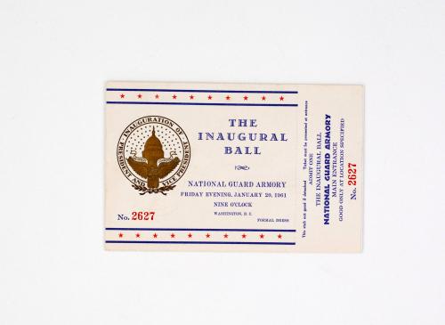 Ticket to the 1961 Inaugural Ball