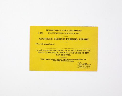 2 Courier's Vehicle Parking Permits