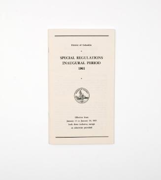 2 Booklets of Inaugural Regulations and Policies