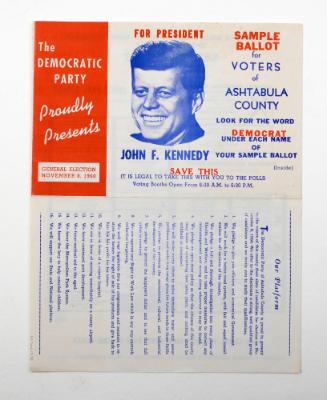 Democratic Sample Ballot for Ashtabula County Brochure