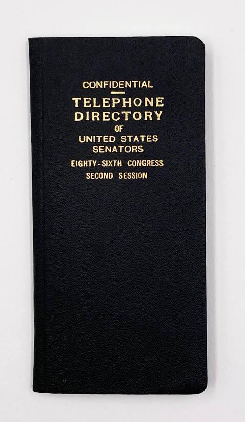 Confidential Telephone Directory of United States Senators