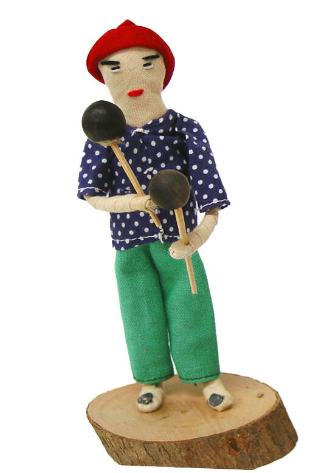 Musician Playing the Maracas