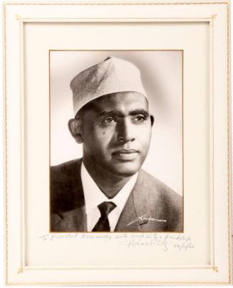 Photograph of Prime Minister of the Somali Republic Dr. Abdirashid Ali Shermarke