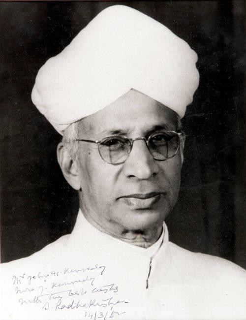 Photograph of President of India Dr. Sarvepalli Radhakrishnan