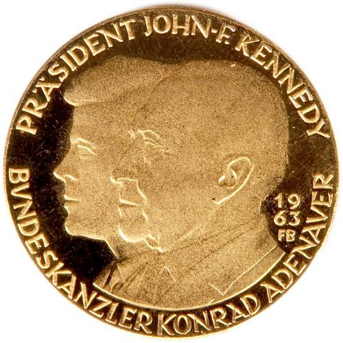 John F. Kennedy and Konrad Adenauer Medal