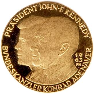 John F. Kennedy and Konrad Adenauer Medal