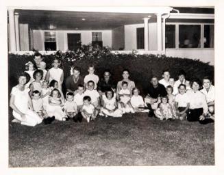 Montage Photograph of Kennedy Clan at Hyannis Port