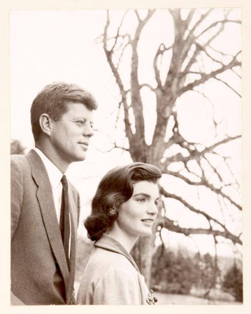 Photograph of Senator John F. Kennedy and Jacqueline Kennedy