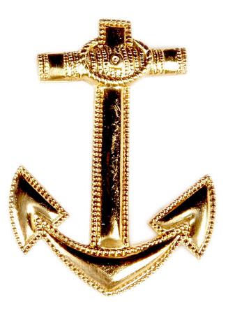 Anchor Pin for Shoulder Lapels of Navy Jacket