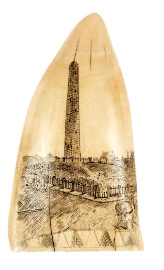 Scrimshaw Depicting Bunker Hill Monument