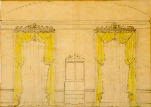 Design for White House Breakfast Room Curtains