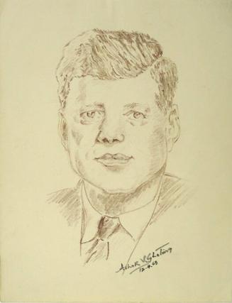Sketch of John F. Kennedy