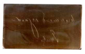 Engraver's Plate for Senator John F. Kennedy's Christmas Cards