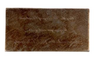 Engraver's plate for Senator and Mrs. Kennedy's Christmas Cards