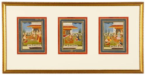 Miniature Portraits of Court Scenes