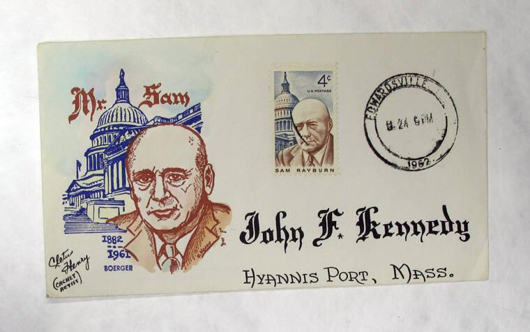 First Day Cover Sam Rayburn All Artifacts The John F. Kennedy