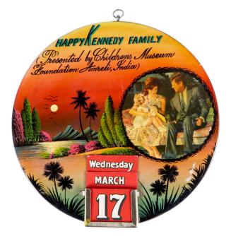 "Happy Kennedy Family" Calendar Plaque