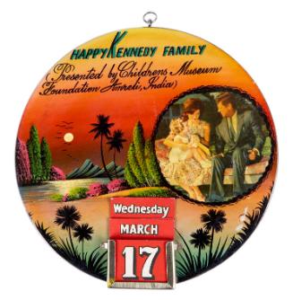 "Happy Kennedy Family" Calendar Plaque