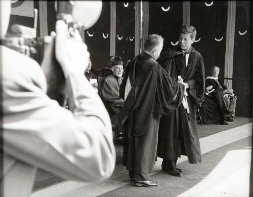 Photograph of John F. Kennedy at Graduation