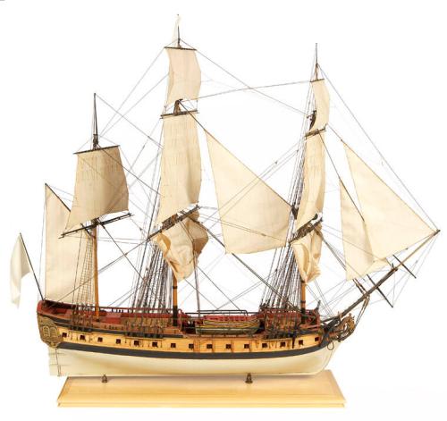 Ship Model of the Frigate "La Flore"