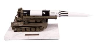 Model of the Pershing Missile and Launcher