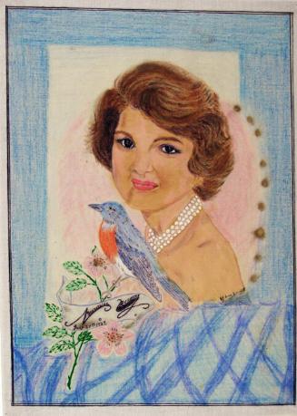 Sketch of Jacqueline Kennedy