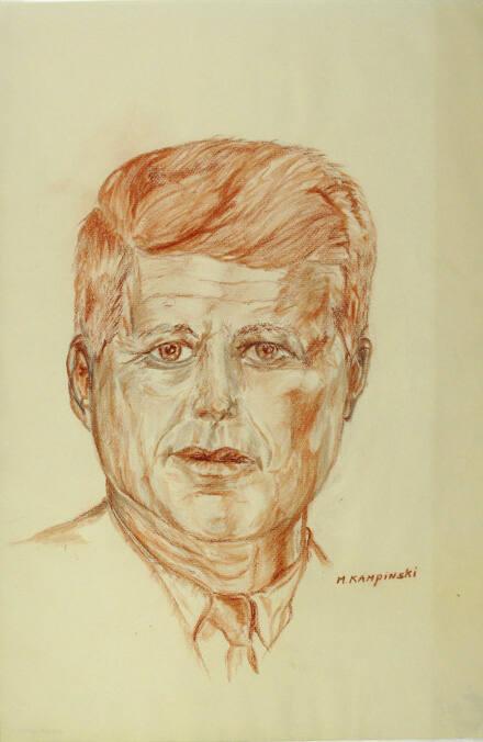 Sketch of John F. Kennedy