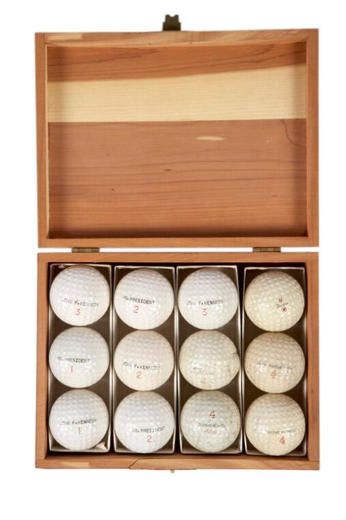Box of 12 Golf Balls Personalized for "John F. Kennedy / Mr. President"