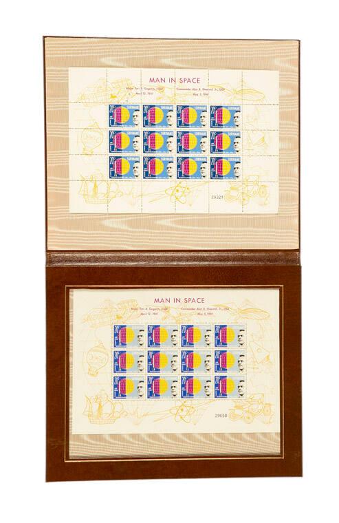 Presentation Stamp Portfolio: Man In Space 20-cent Air Mail Stamp