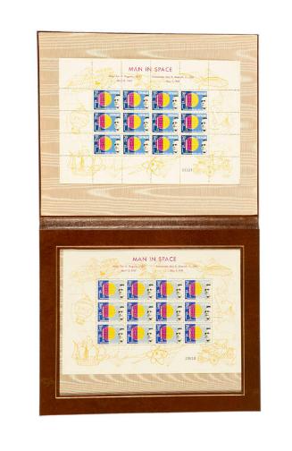 Presentation Stamp Portfolio: Man In Space 20-cent Air Mail Stamp