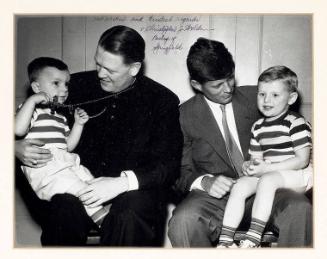 Photograph of Senator John F. Kennedy with Bishop Weldon