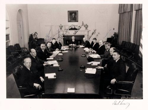 Photograph of President John F. Kennedy and His Cabinet