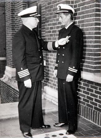 Photograph of Lt. John F. Kennedy and Captain Conklin