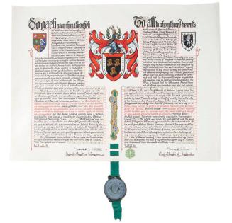 Assignment of Armorial Ensigns to the Kennedy Coat of Arms