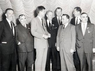Photograph of Senator John F. Kennedy with Colleagues