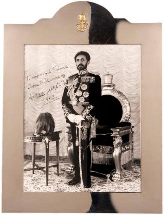 Photograph of Emperor Haile Selassie of Ethiopia