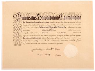 Harvard University B.S. Diploma