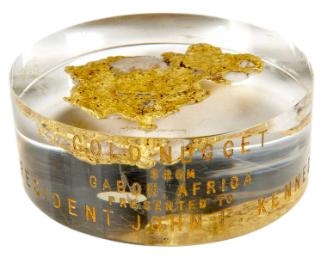 Gold Nugget Paperweight