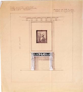 Rendering of Mantel Wall Treatment for the White House Cabinet Room