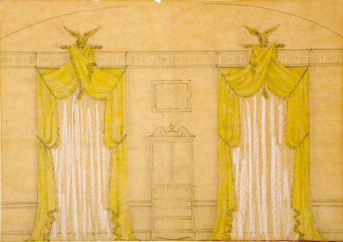 Design for White House Breakfast Room Curtains