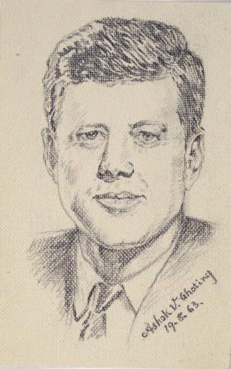Sketch of John F. Kennedy