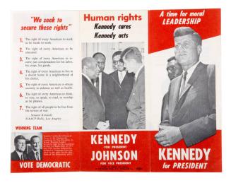12 Campaign Pamphlets "A Time for Moral Leadership/Kennedy for President"