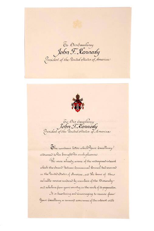 Letter to President John F. Kennedy – All Artifacts – The John F ...