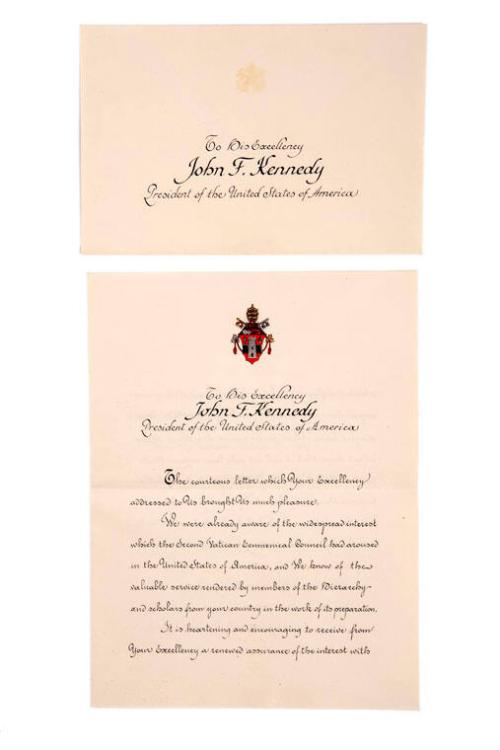 Letter to President John F. Kennedy – All Artifacts – The John F ...