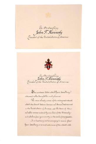 Letter to President John F. Kennedy