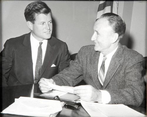 Photograph of Edward Kennedy and Senator Mike Mansfield – All Artifacts ...