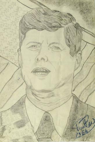 Sketch of John F. Kennedy