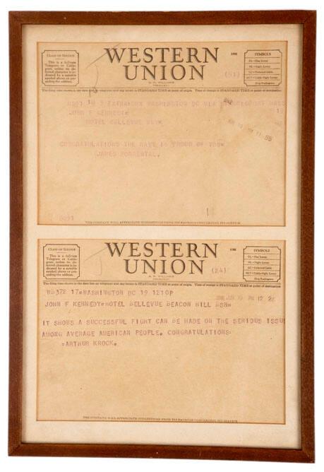 Two Western Union telegrams